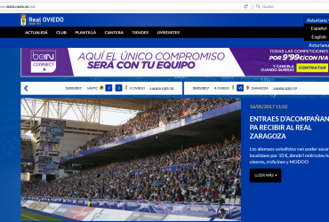Iniciativa pol Asturianu felicita al Real Oviedo pol usu del asturianu na so páxina web