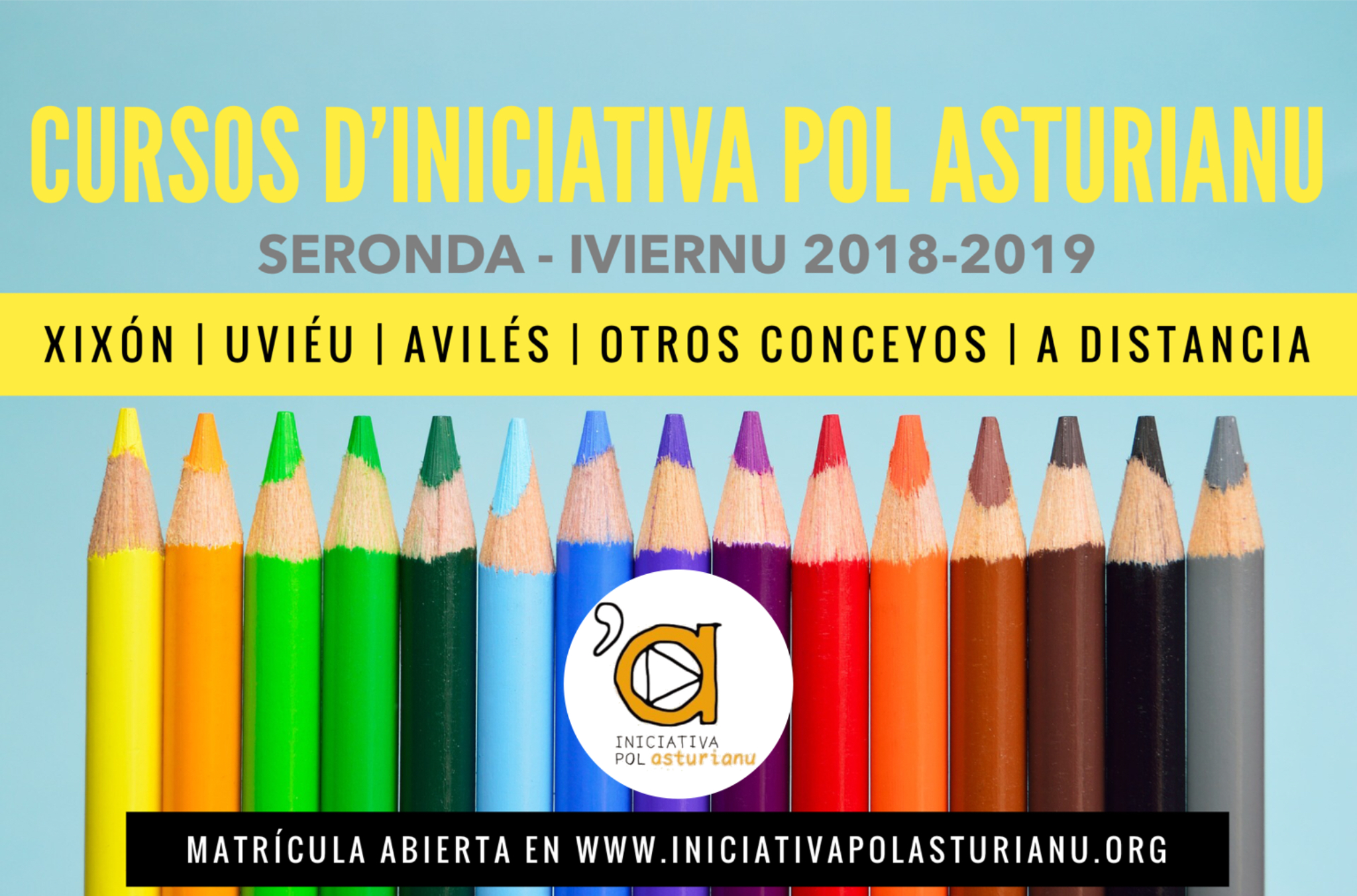 Iniciativa pol Asturianu abre’l periodu de matriculación de los sos cursos d’asturianu Cursos d'asturianu (nivel 1 y nivel 2) en Xixón, Uviéu, Avilés y a distancia.