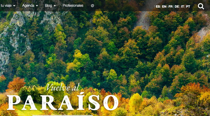 Turismu estrena diseñu web nuevu ensin versión n’asturianu y con incumplimientos nel usu de la toponimia oficial