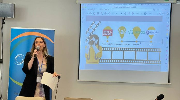 Iniciativa pol Asturianu presentó la situación del idioma nel alcuentru de Non-Kin State de la Federación Union of European Nationalities