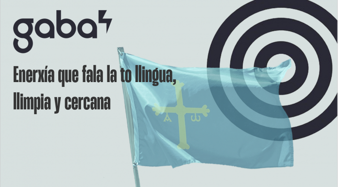 Gaba Energía, nueva empresa comprometida col asturianu Gaba. Enerxía que fala la to llingua, llimpia y cercana