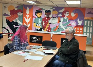 Iniciativa pol Asturianu aconceyó con Rafael Cofiño p’abordar la situación del asturianu na educación y la presencia del idioma en RTVE